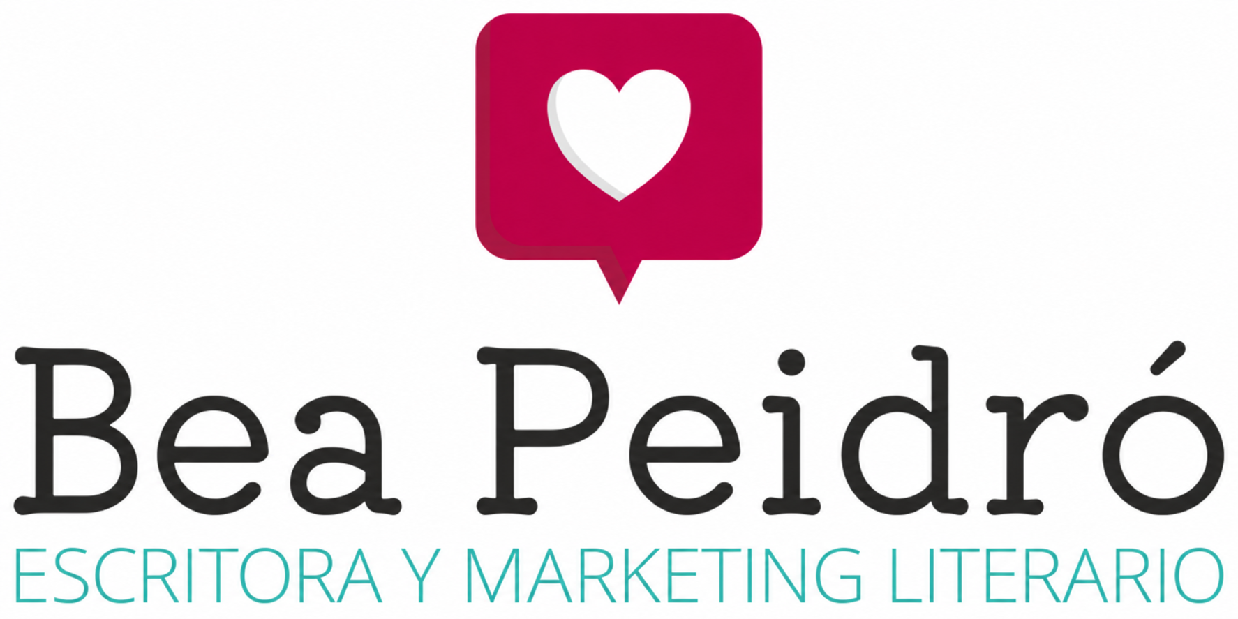 Logotipo Bea Peidró con marketing literario