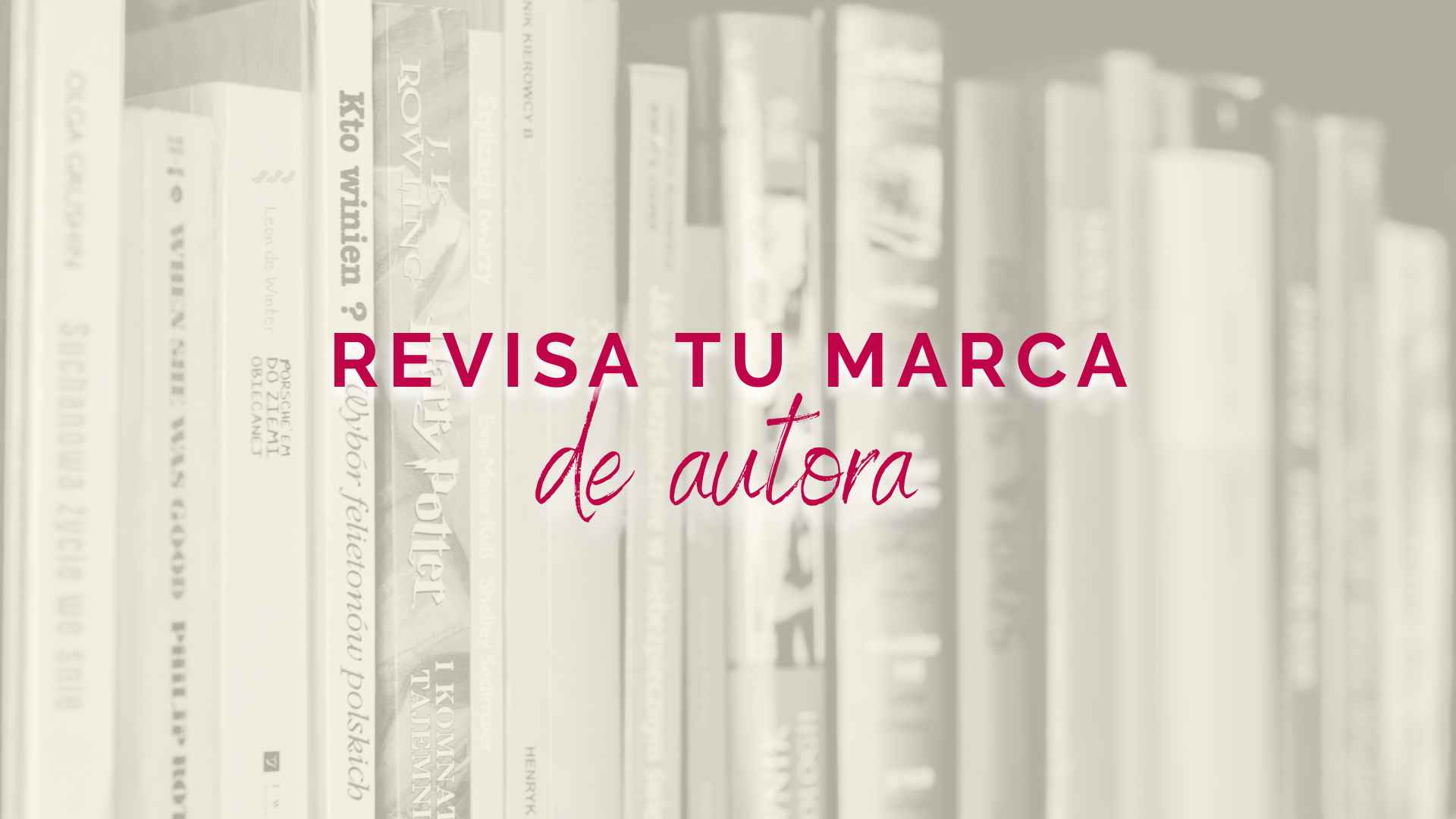 revisión de marca de autora